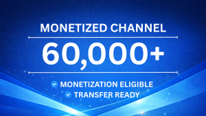 YouTube Channel – 60,000+ Subscribers (Monetization Eligible)